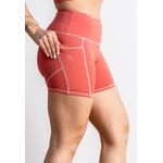 Short Fitness Costura Trançada Frelith - CORAL