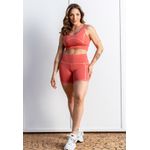 Short Fitness Costura Trançada Frelith - CORAL