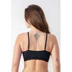 Sutiã Top Franzido Rendinha Frelith Básico - PRETO
