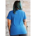 Blusa Fitness Frelith Elisa Trabalhada em Microfibra - AZUL