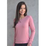 Blusa Frelith Manga Longa Lisa - ROSE