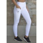 Calça Fitness Frelith com Bolso em Microfibra Shape - BRANCO