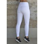 Calça Fitness Frelith com Bolso em Microfibra Shape - BRANCO
