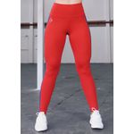 Legging Frelith Laranja Com Faixa e Viés Lateral Azul Marinho - LARANJA