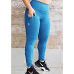 Legging Fitness Frelith Recorte com Bolso - AZUL PETROLEO
