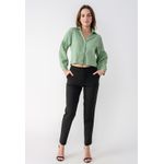 Camisa Cropped Feminina Frelith - VERDE