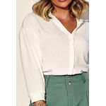 Camisa Cropped Feminina Frelith - OFF WHITE