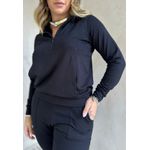 Conjunto Frelith Com Ziper e Recortes - PRETO