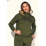 Conjunto Frelith Com Ziper e Recortes - VERDE