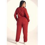 Conjunto Frelith com detalhe em Viés - VERMELHO