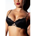 Conjunto Frelith Renda Com Alças Finas - PRETO