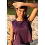 Cropped Fitness Frelith Regata New Trip - ROXO ESCURO