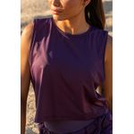 Cropped Fitness Frelith Regata New Trip - ROXO ESCURO