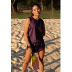 Cropped Fitness Frelith Regata New Trip - ROXO ESCURO