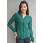 Jaqueta Frelith em Tricot Paetê - VERDE