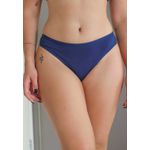 Kit 3 Calcinhas Florzinhas e Bolinhas, Azul Marinho e Rosa Claro em Cotton - ESTAMPADA