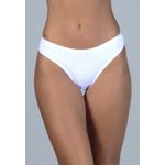 Kit 3 Calcinhas Floral, Azul Marinho e Branco em Microfibra - ESTAMPADA