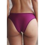 Kit 3 Calcinhas Branco Rosê Vinho Trabalhado em Microfibra - DIVERSOS