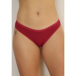 Kit 3 Calcinhas Frelith Floral, Chocolate e Vermelho em Microfibra - ESTAMPADA