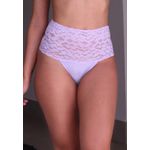 Kit 3 Calcinhas Frelith com Cós Largo em Renda Lilas Rosê Marinho e Microfibra - DIVERSOS