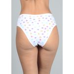 Kit 3 Calcinhas Frelith Corações Color, Verde e Pink em Cotton - ESTAMPADA