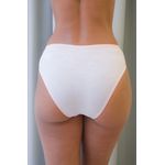 Kit 3 Calcinhas Frelith Marfim Branco e Rosa em Cotton - DIVERSOS