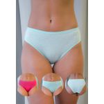 Kit 3 Calcinhas Frelith Floral Pink e Verde Claro em Cotton - ESTAMPADA