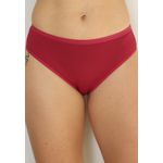 Kit 3 Calcinhas Frelith Floral, Chocolate e Vermelho em Microfibra - ESTAMPADA