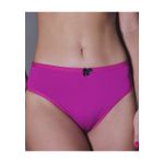 Kit 3 Calcinhas Pink Listrado Preto em Microfibra - ESTAMPADA