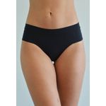 Kit 3 Calcinhas Frelith Branco, Preto e Pink Escuro em Microfibra Trabalhada - DIVERSOS