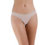 Kit com 3 Calcinhas Básicas em Cotton Leve - CHOCOLATE, BRANCO e PRETO - DIVERSOS