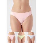 Kit 3 Calcinhas Sarah Frelith Amarela, Coral e Off White - DIVERSOS