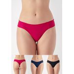 Kit 3 Calcinhas Emily Frelith Marinho, Marsala e Preto - DIVERSOS