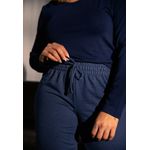 Pijama Inverno Frelith Visco e Moletinho Marinho - DIVERSOS