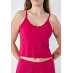 Pijama Verão Nina Frelith Cropped - MARSALA