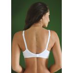 Sutiã Simples Frelith Básico sem Bojo Trabalhado Poá - BRANCO