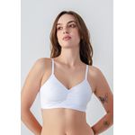 Sutiã Frelith Top Franzido Básico - BRANCO