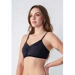 Sutiã Frelith Top Franzido Básico - PRETO