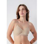 Sutiã Frelith Top Franzido Básico - CHOCOLATE