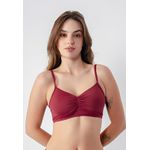 Sutiã Frelith Top Franzido Color - VINHO
