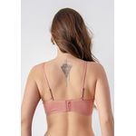 Sutiã Frelith Top Franzido Color - MARROM CLARO