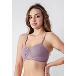 Sutiã Frelith Top Franzido Color - ROXO CLARO