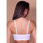 Sutiã Top Franzido Frelith Rendinha Básico em Modal Power - BRANCO