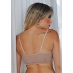 Sutiã Top Franzido Frelith Rendinha Básico em Modal Power - CHOCOLATE