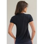 T-Shirt Frelith com Silk Be a Nice Human em Viscolycra. - PRETO