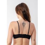 Sutiã Base Larga Canelado Frelith - PRETO