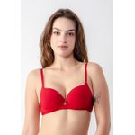 Sutiã Base Larga Canelado Frelith - VINHO