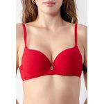 Sutiã Base Larga Canelado Frelith - VINHO