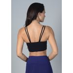 Top Pijama Meia Estação em Cotton - PRETO