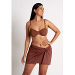 Saída Pareô Curta Frelith - MARROM